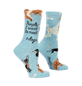 People I Want To Meet: Dogs Women's Crew Socks