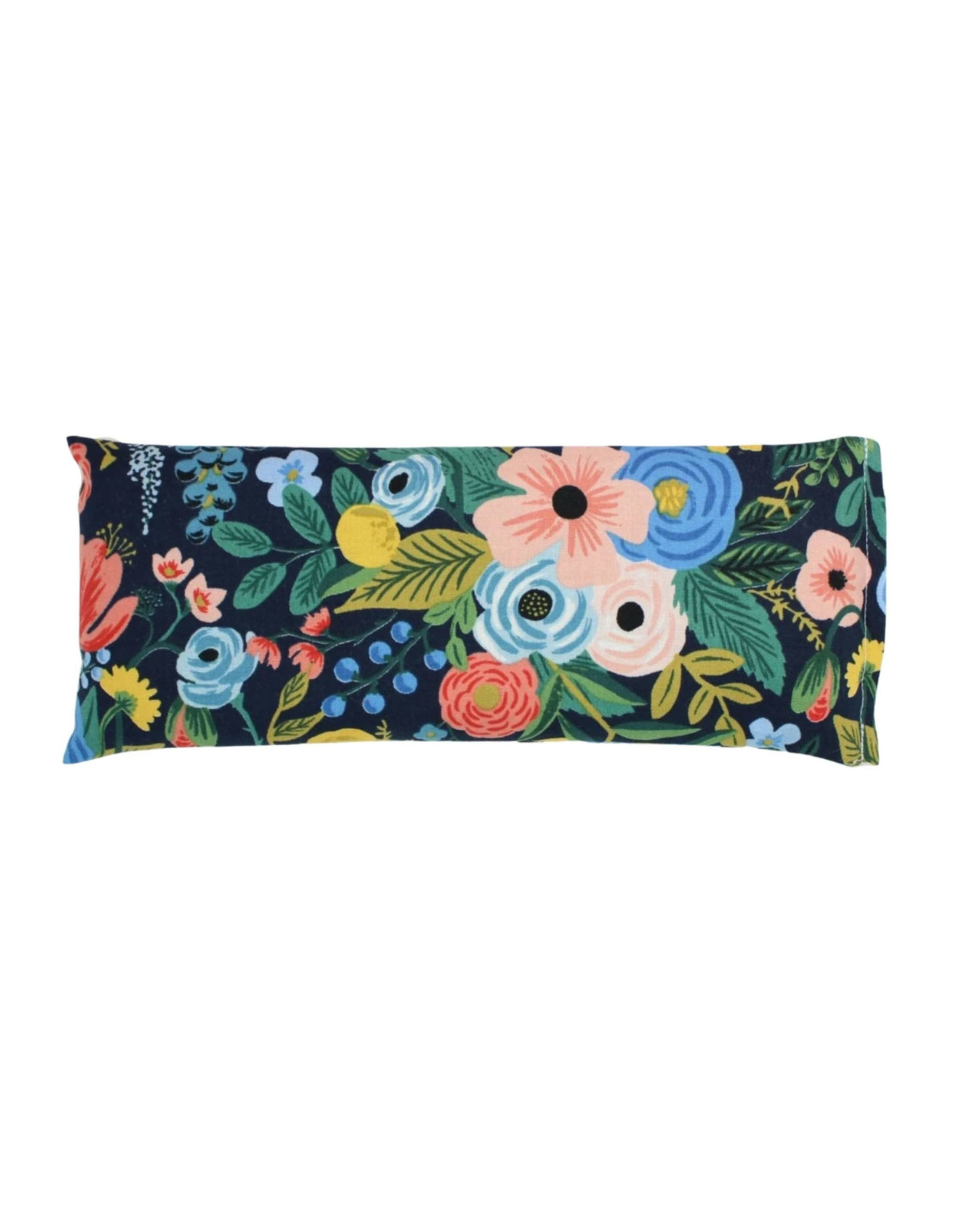 Lavender Eye Pillow :  Navy Peach Floral