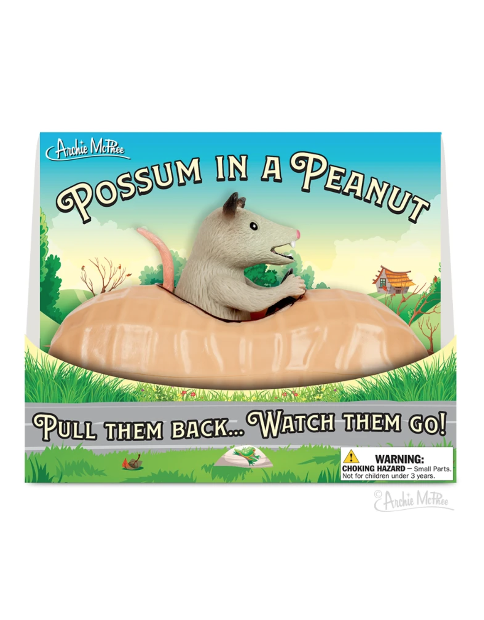 Racing Possum in a Peanut