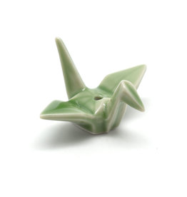 Incense Holder Crane - Green