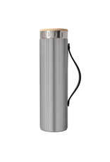 Iconic Brushed Steel Water Bottle with Strap - 20 oz