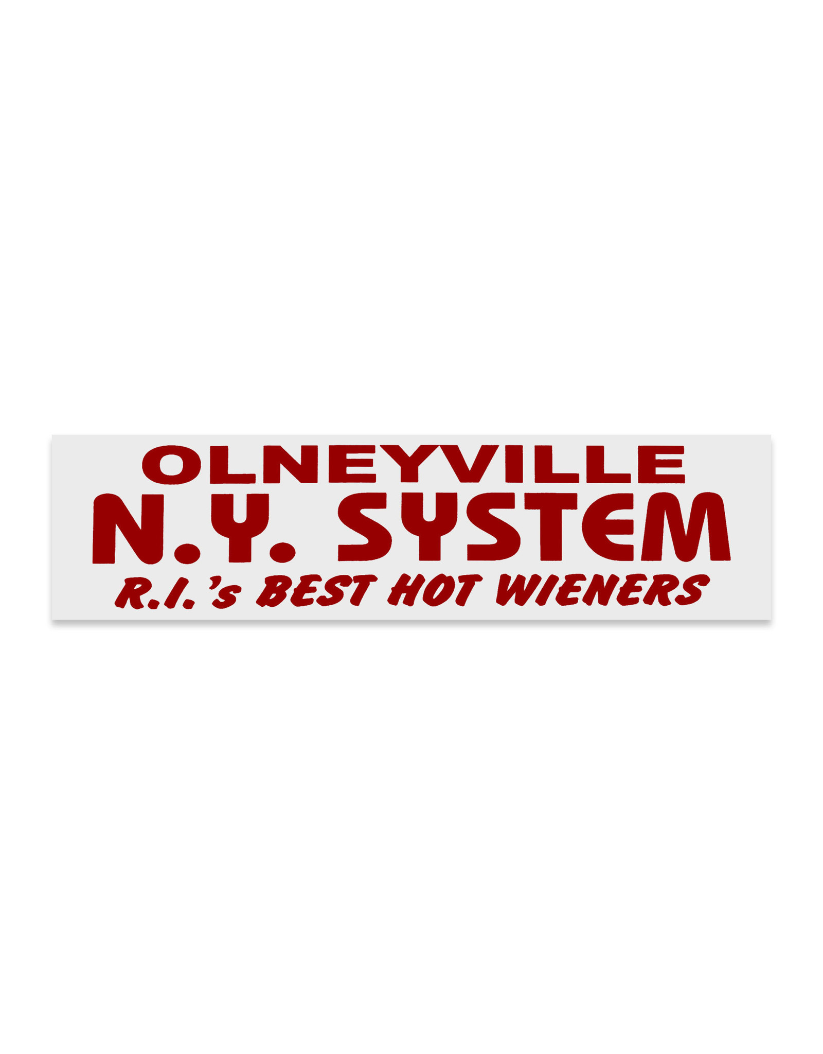 Olneyville NY System Bumper Sticker (Rectangle)