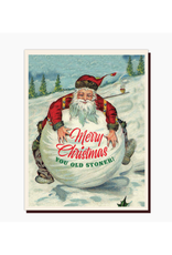 Stoned Santa Greeting Card