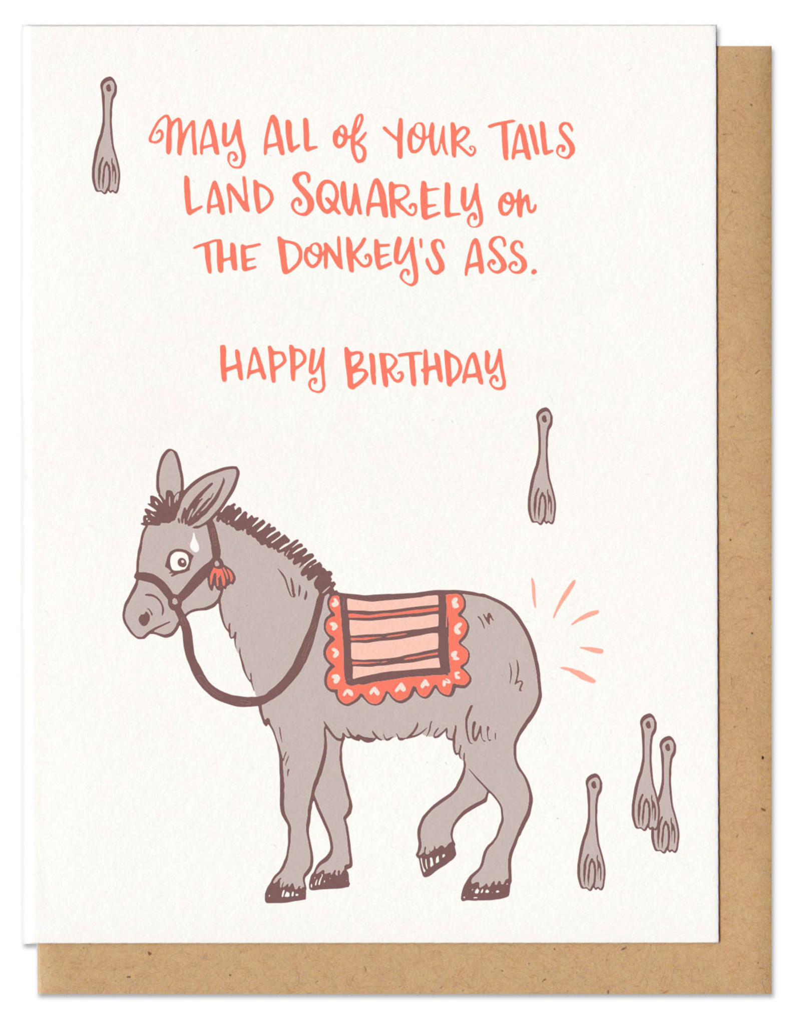 Donkey Ass Birthday Greeting Card