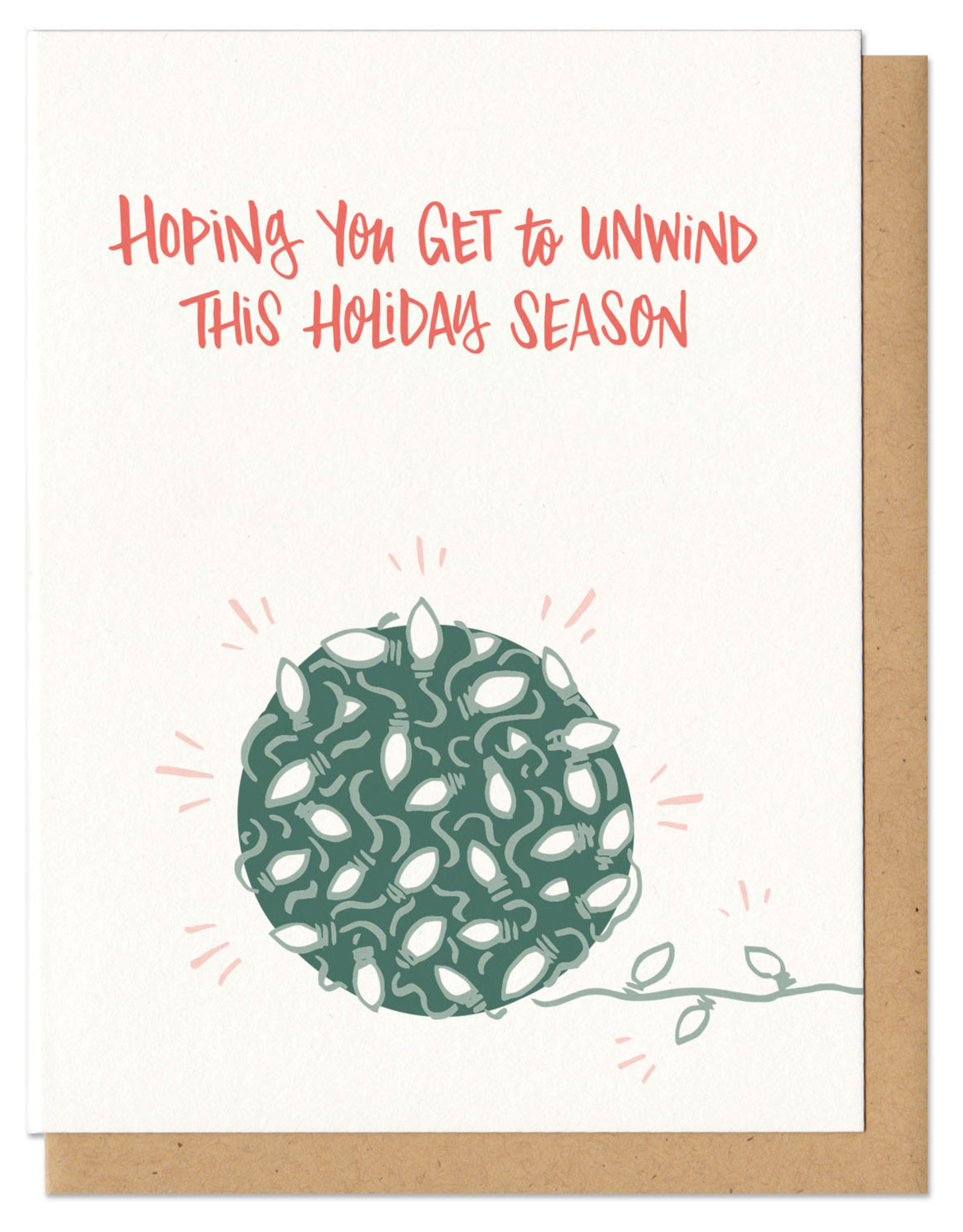 Unwind This Holiday Season Greeting Card