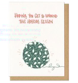 Unwind This Holiday Season Greeting Card