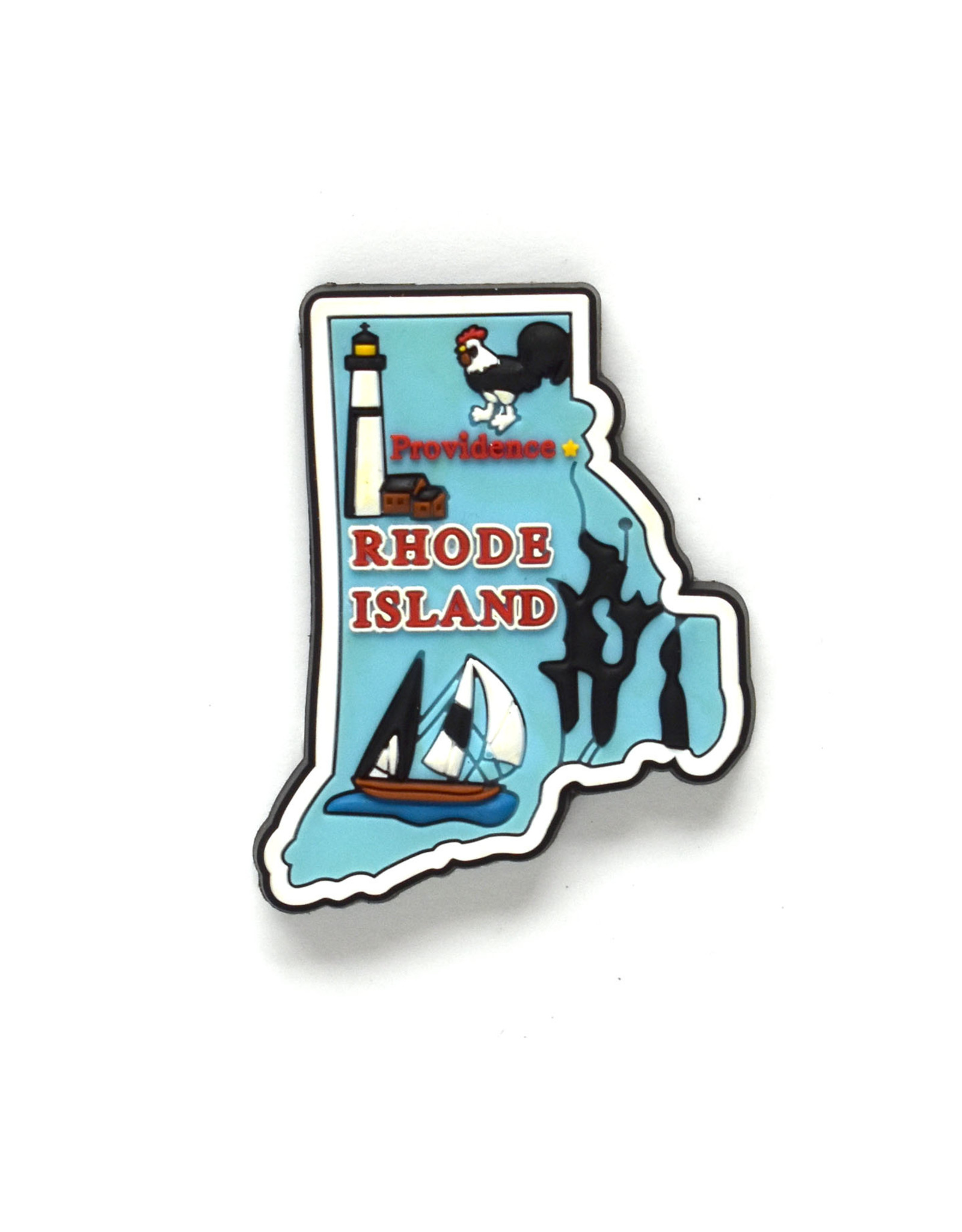 RI State Rubber Magnet