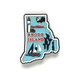 RI State Rubber Magnet