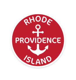 Providence, RI Red Anchor Sticker