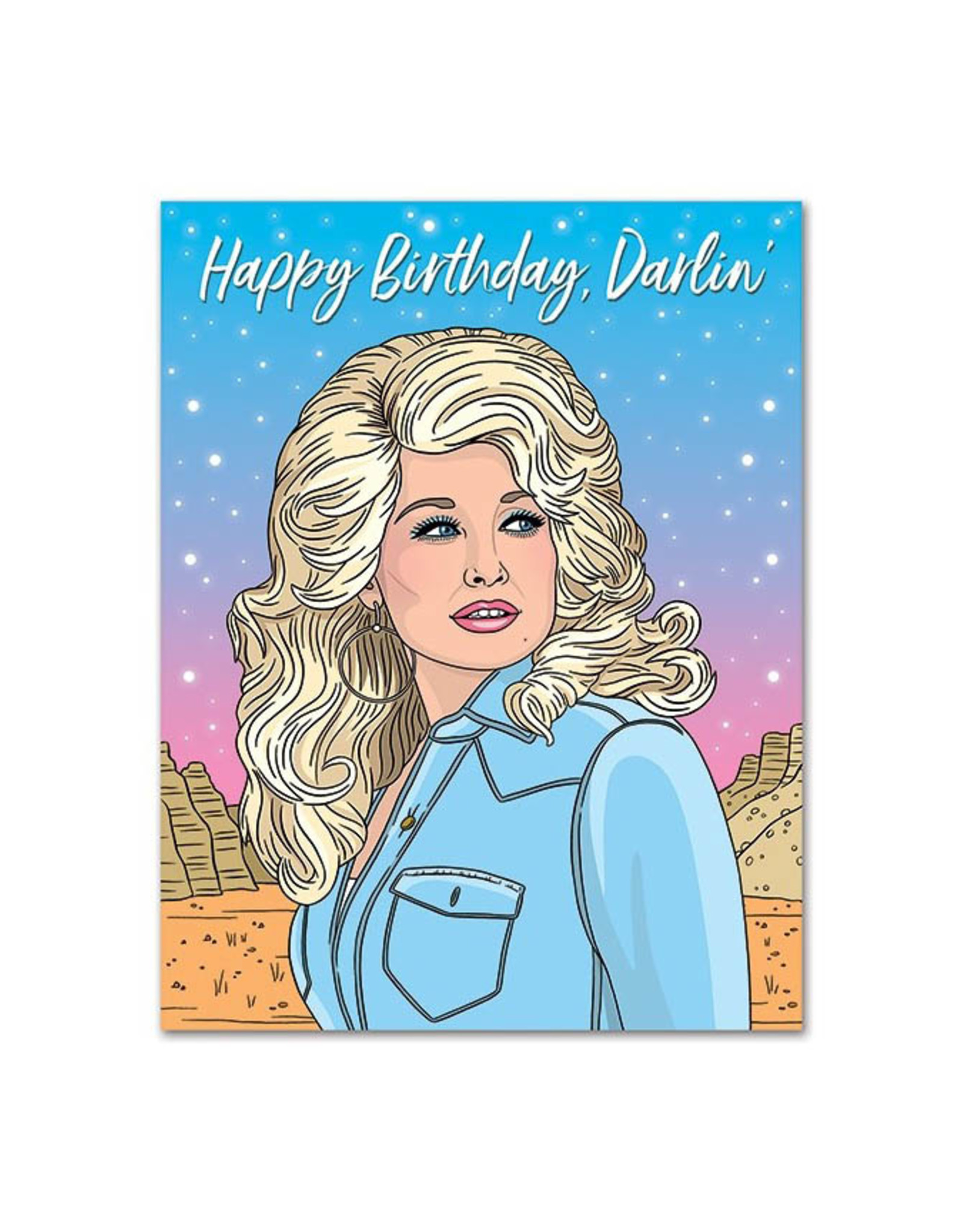 Happy Birthday Darlin' Dolly Parton Greeting Card