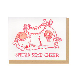Spread Some Cheer (Orange) Greeting Card