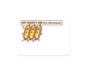 Hot Diggity Dog It's Christmas Mini Card
