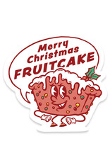 Rudy Fruitcake Christmas Sticker