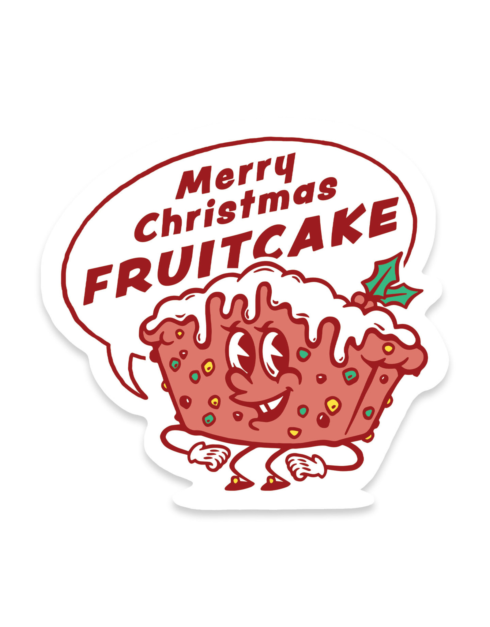 Rudy Fruitcake Christmas Sticker
