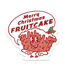 Rudy Fruitcake Christmas Sticker