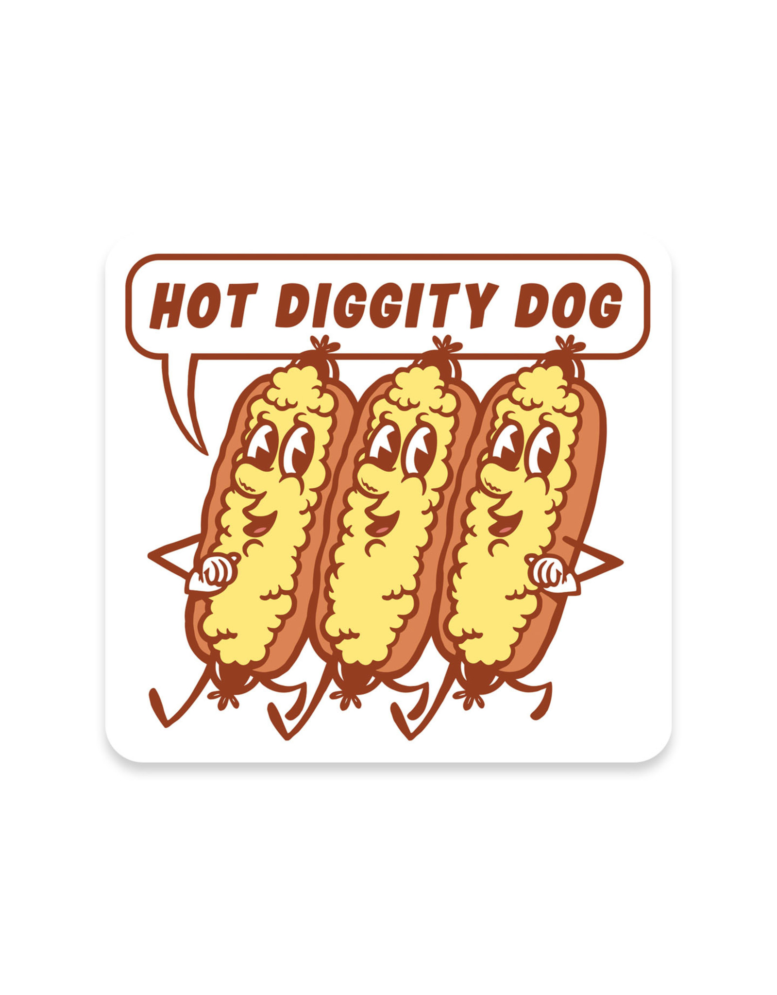 Hot Diggity Dog Sticker