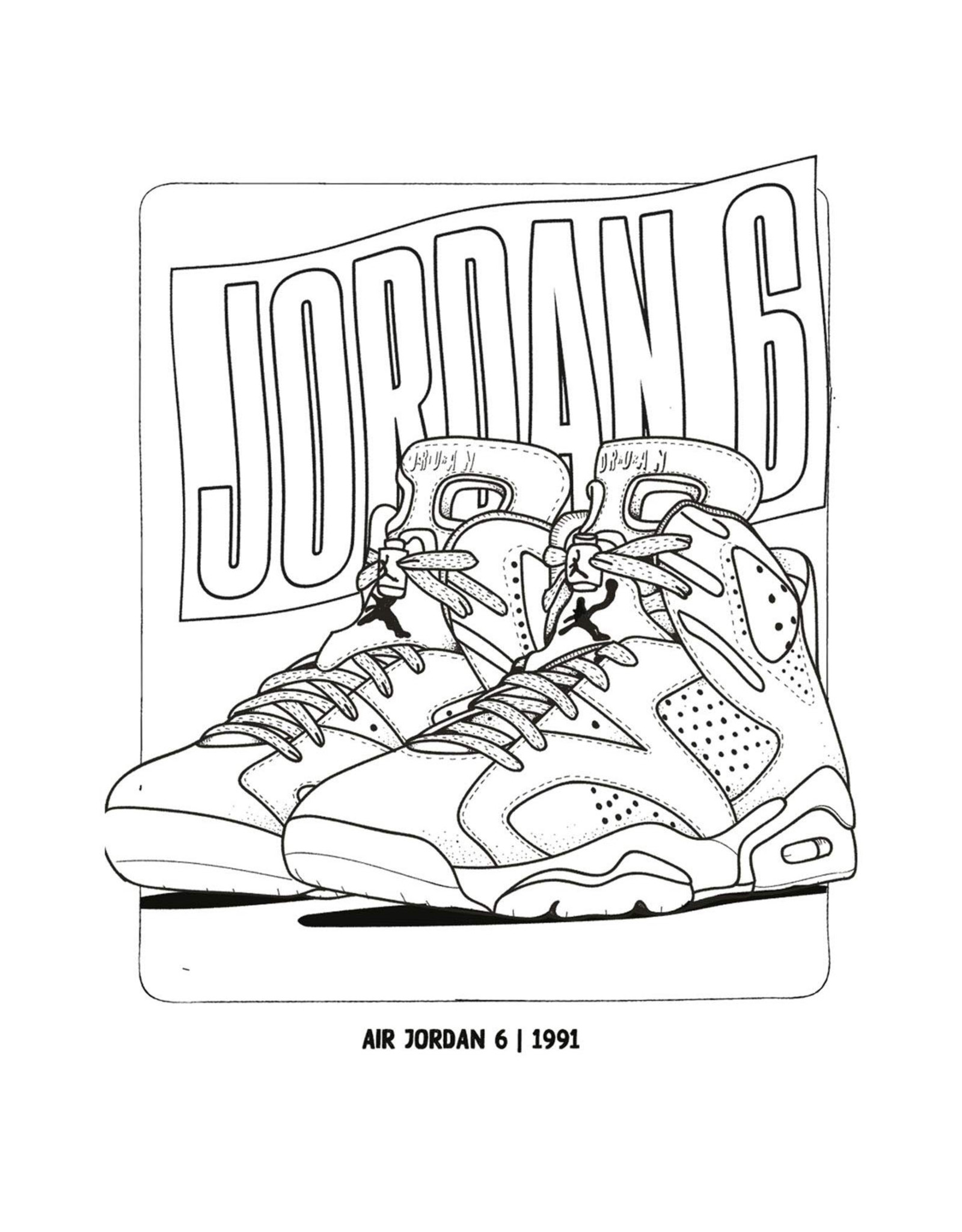 Sneaker Coloring Book Home