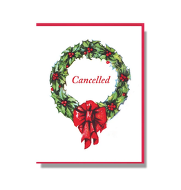 Cancelled Wreath Greeting Card