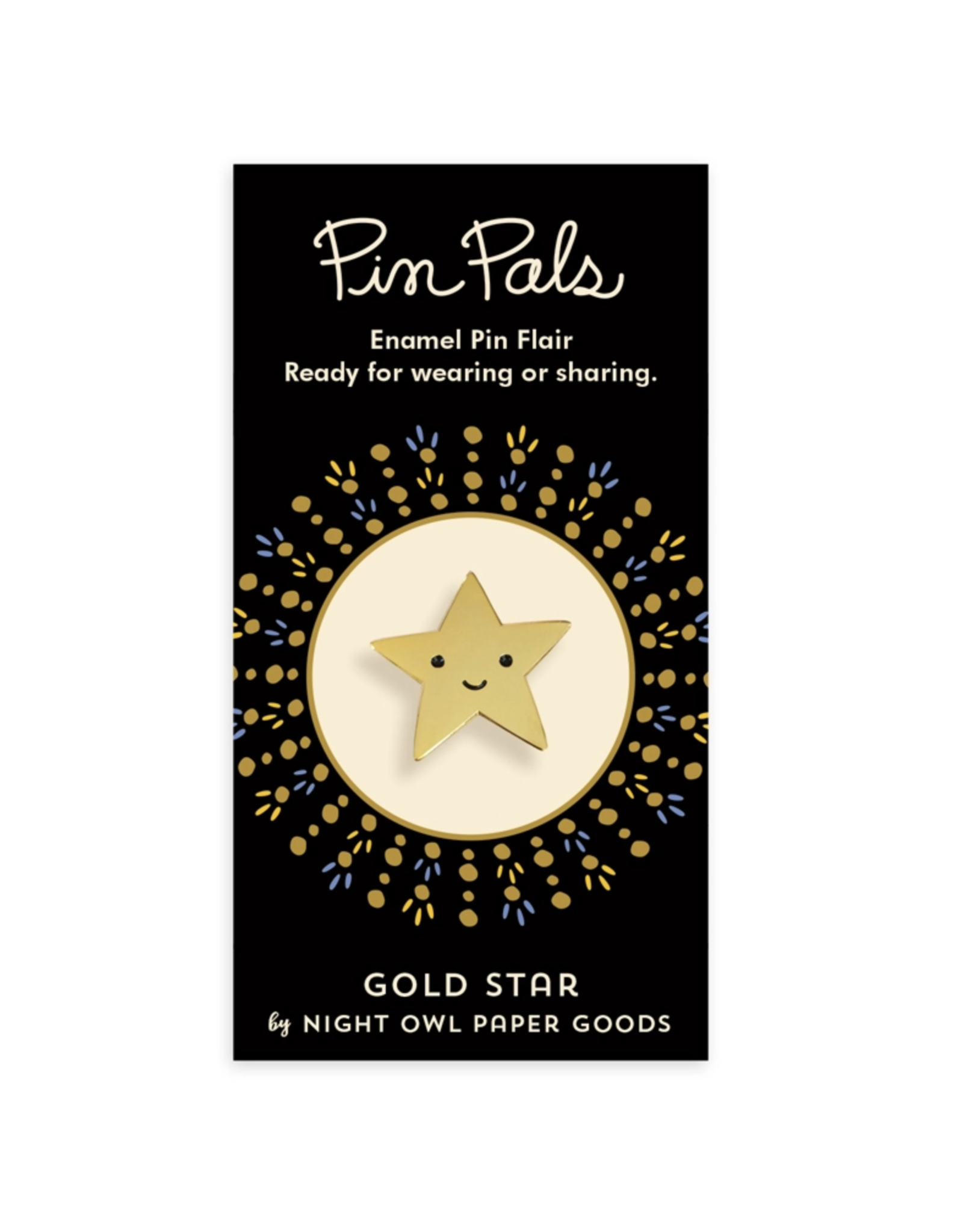 Gold Star Enamel Pin