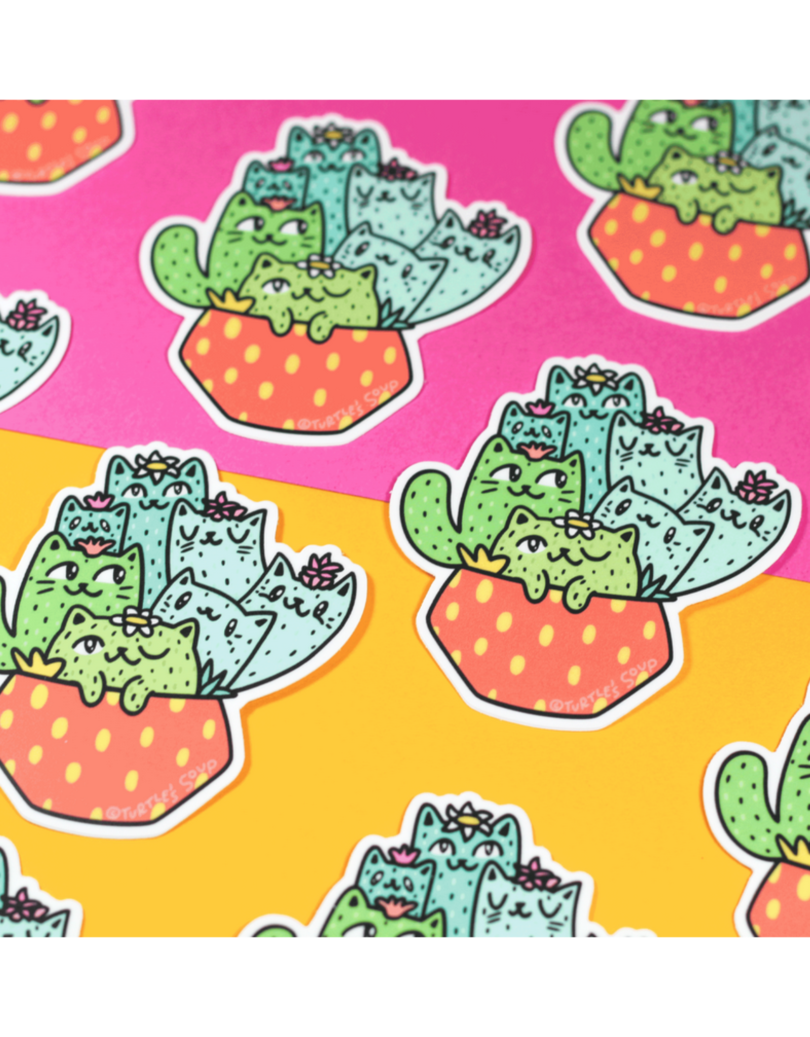 Cactus Cats Sticker