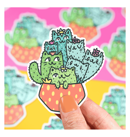 Cactus Cats Sticker