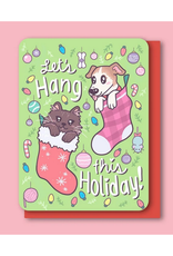 Let's Hang This Holiday Cat & Dog Greeting Card