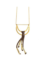 Pasadena Tassel Necklace - Brass