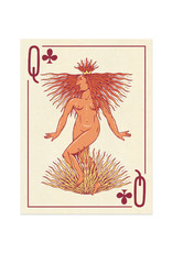 Playing Card Print - Queen of Clubs Playing Card Print - Queen of Clubs