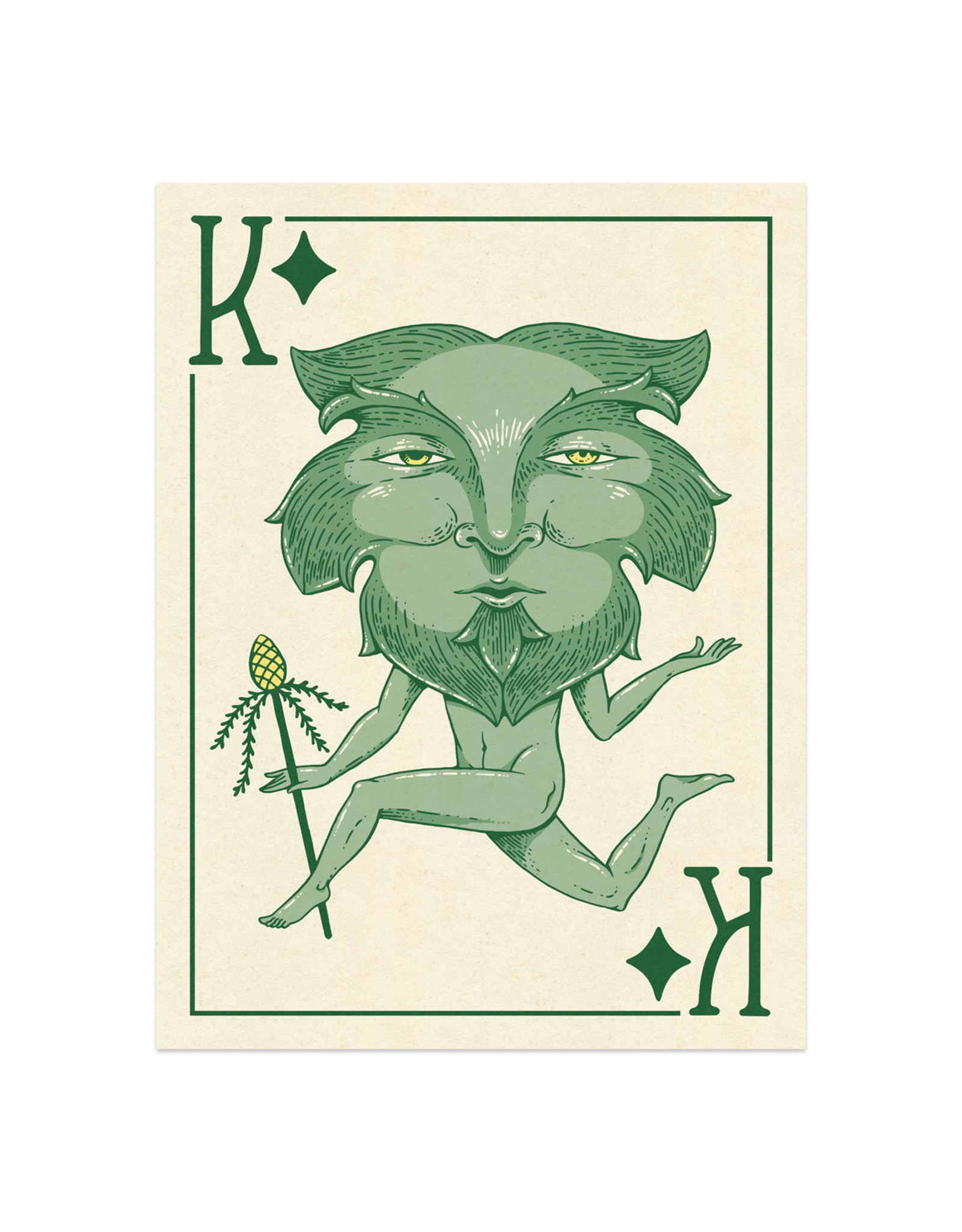 Playing Card Print - King of Diamonds - Home