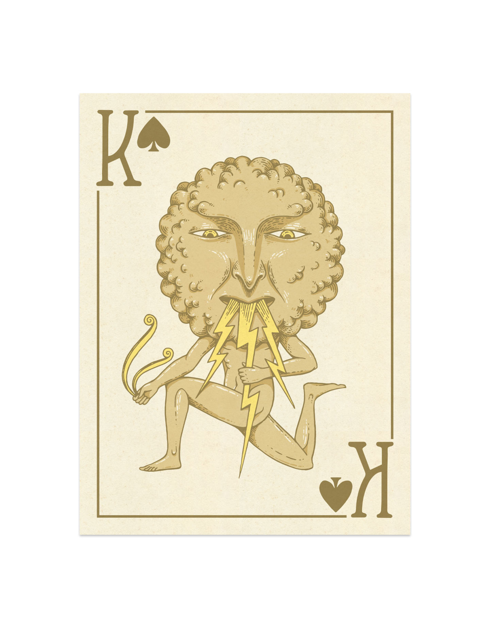 Playing Card Print - King of Spades