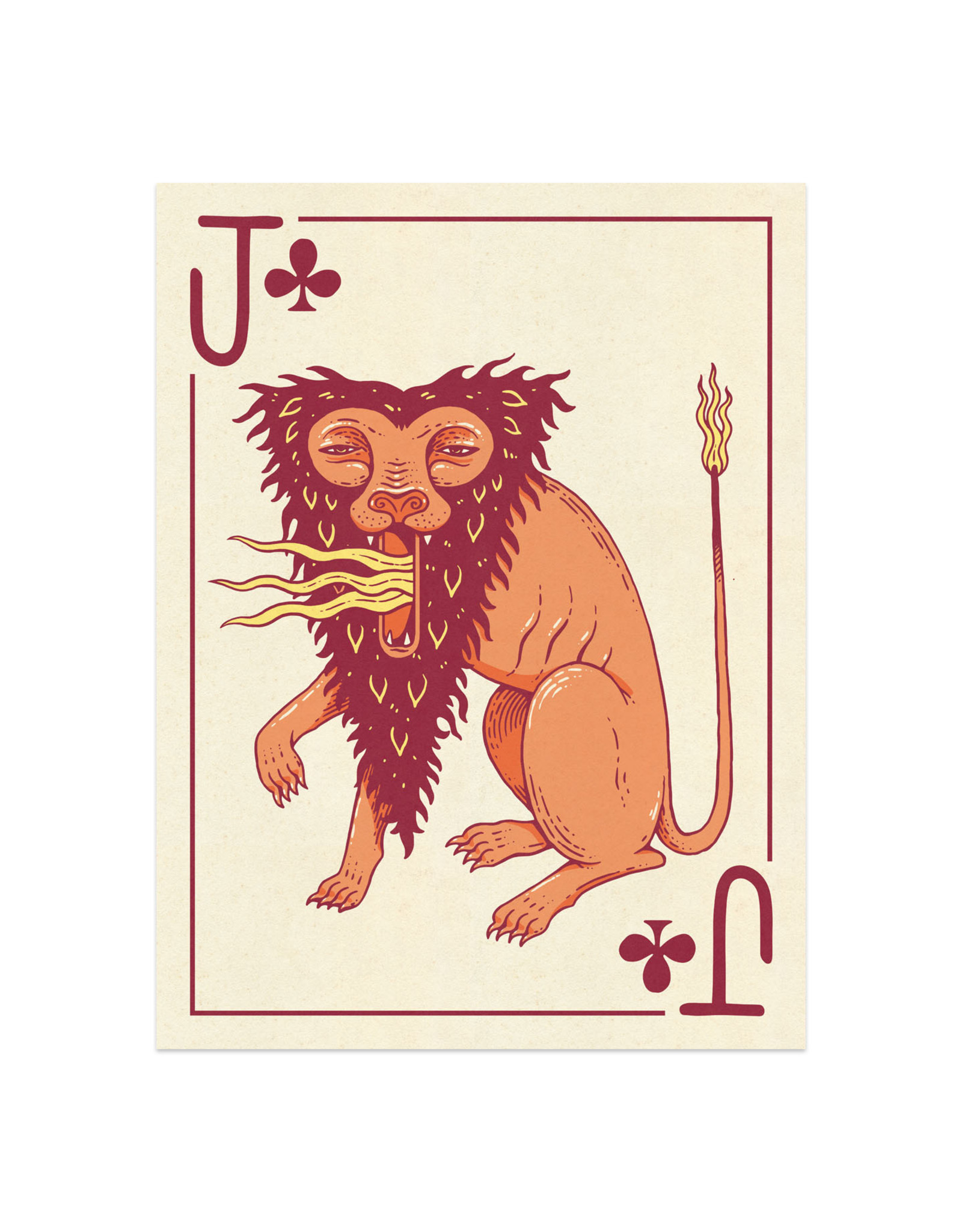 Playing Card Print - Jack of Clubs