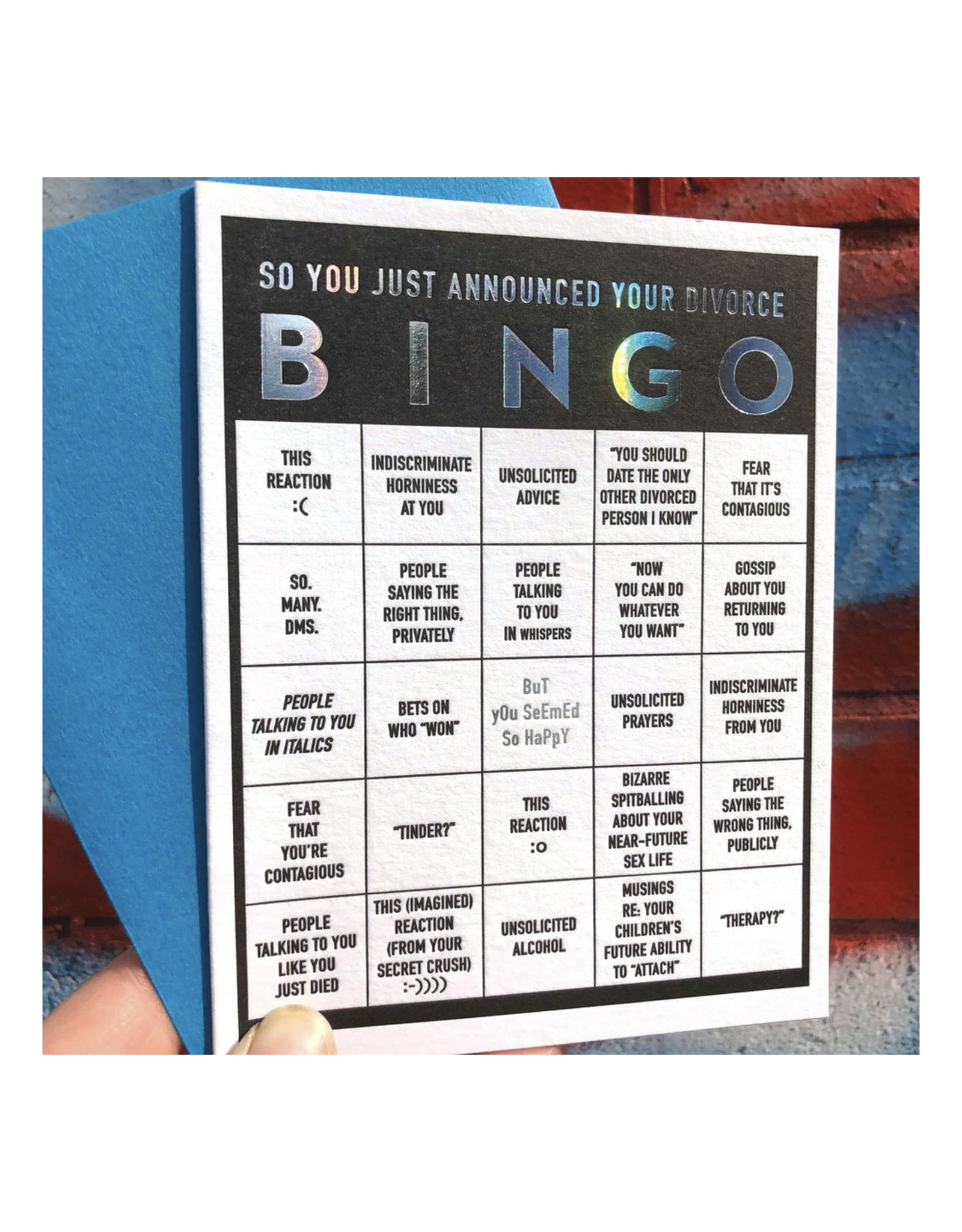 Divorce Bingo Greeting Card