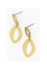 Chain Link Earrings - Brass