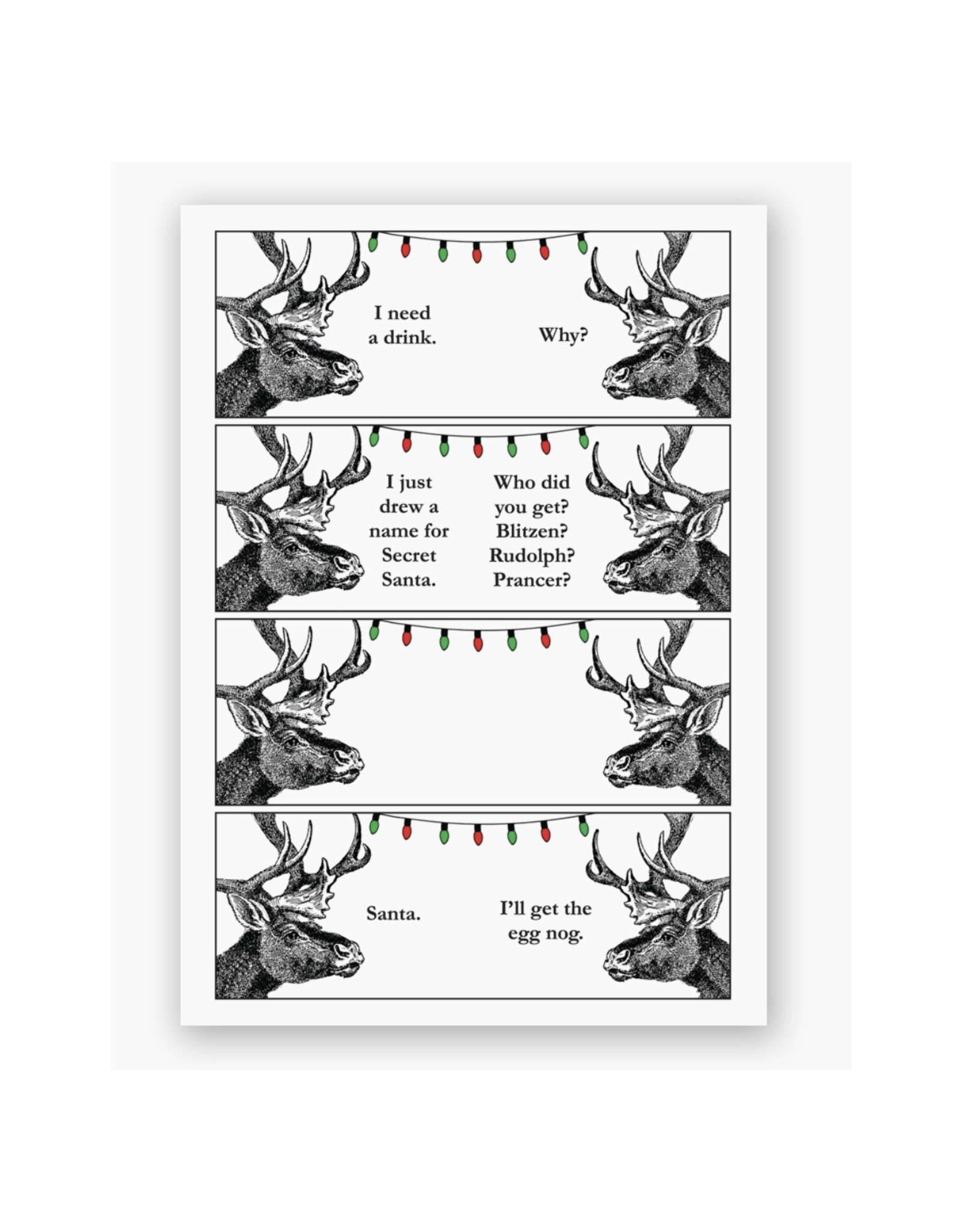 Secret Santa Greeting Card