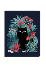 Popoki Black Cat Large Notebook