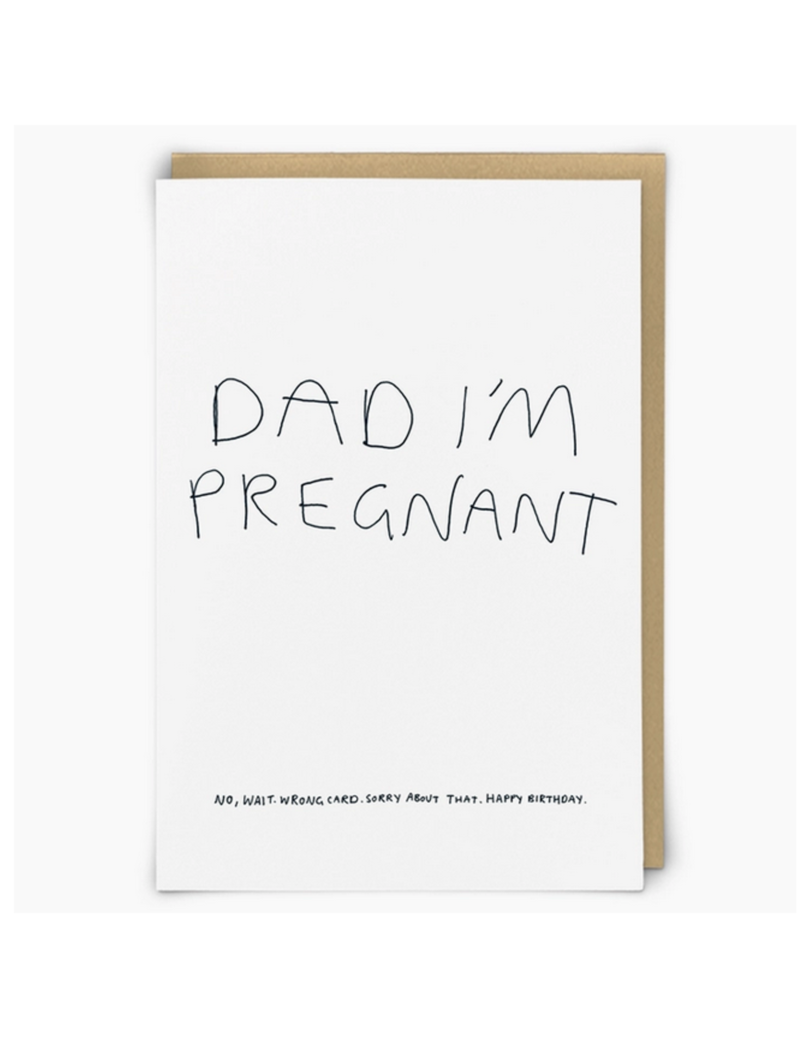 Dad I'm Pregnant Happy Birthday Greeting Card - Home
