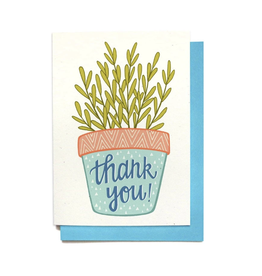 Thank You Houseplant Greeting Card