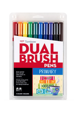 Dual Brush Pen Art Markers: Primary