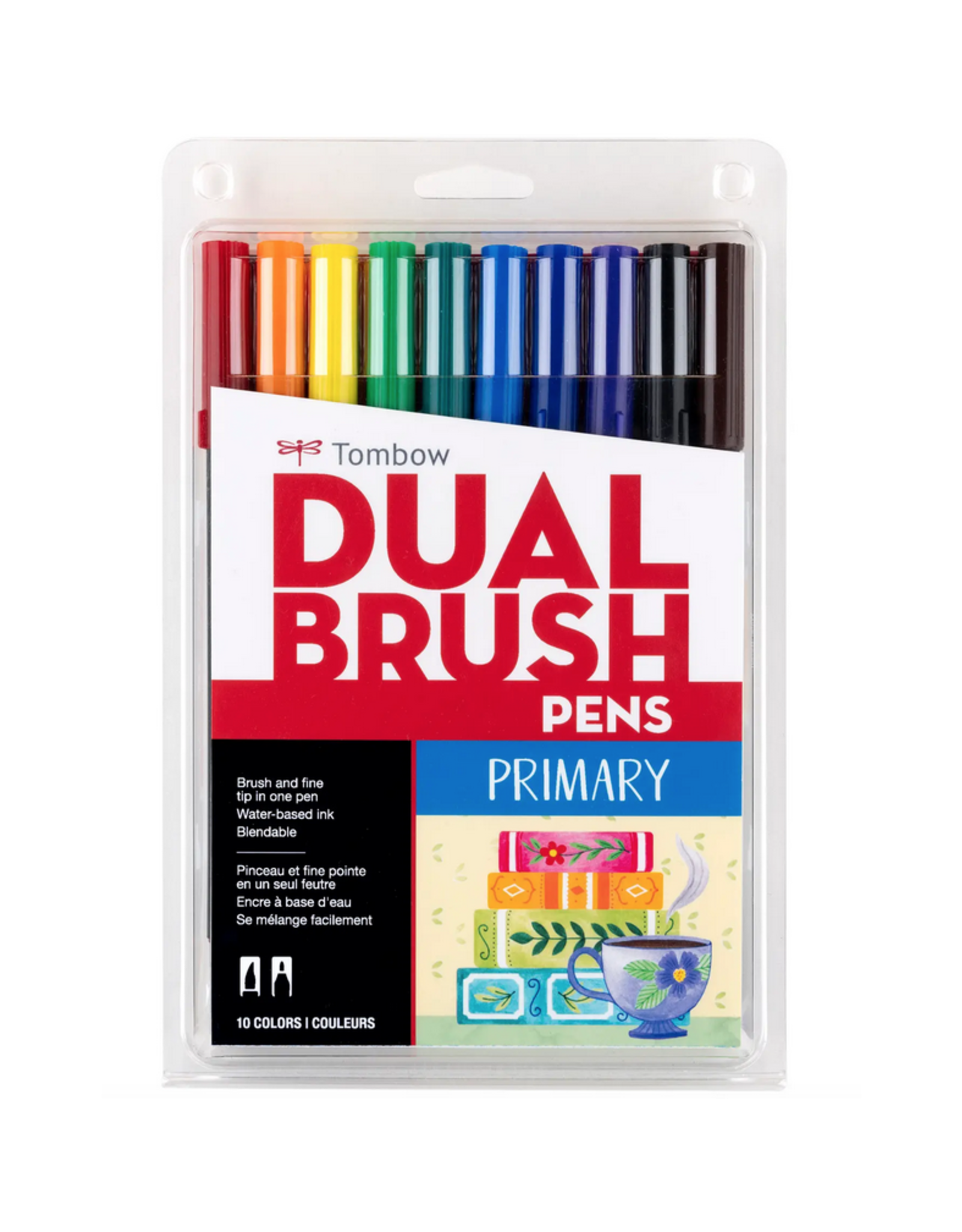 Dual Brush Pen Art Markers: Primary