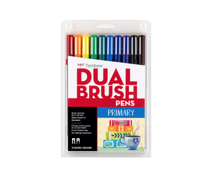 Dual Brush Pen Art Markers - Secondary Colors 10-Pack - The Sewing