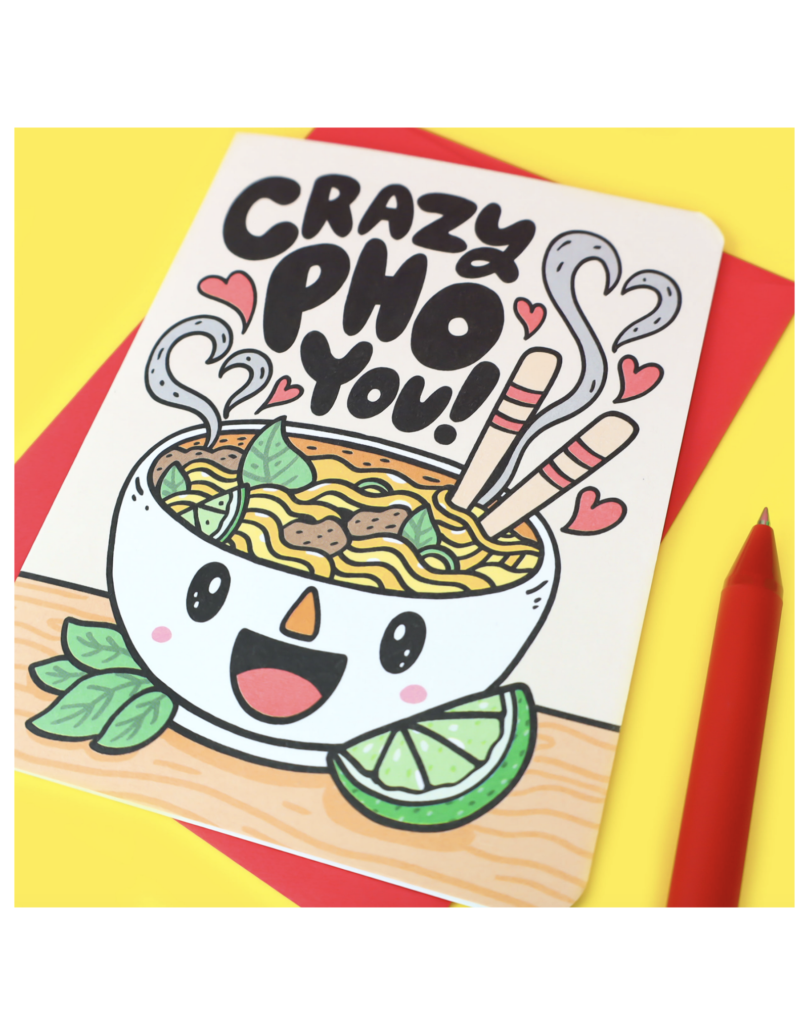 Crazy Pho You Greeting Card