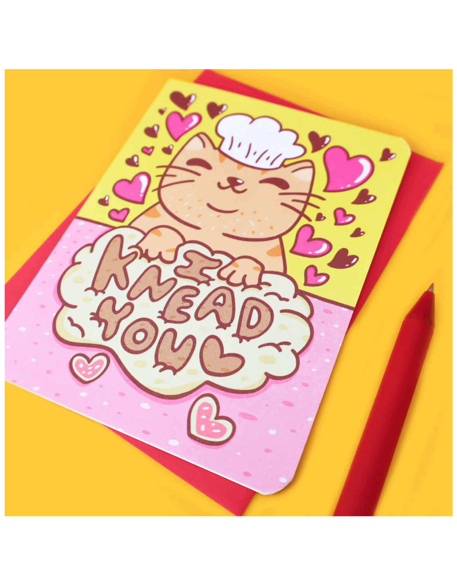 I Knead You Chef Kitty Greeting Card