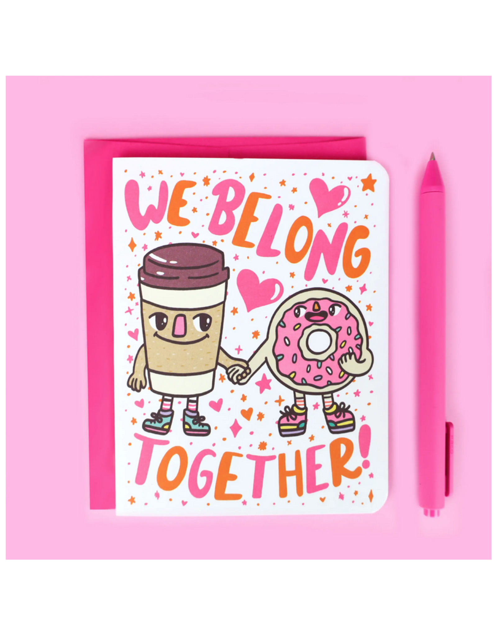 We Belong Together Coffee & Donuts Greeting Card