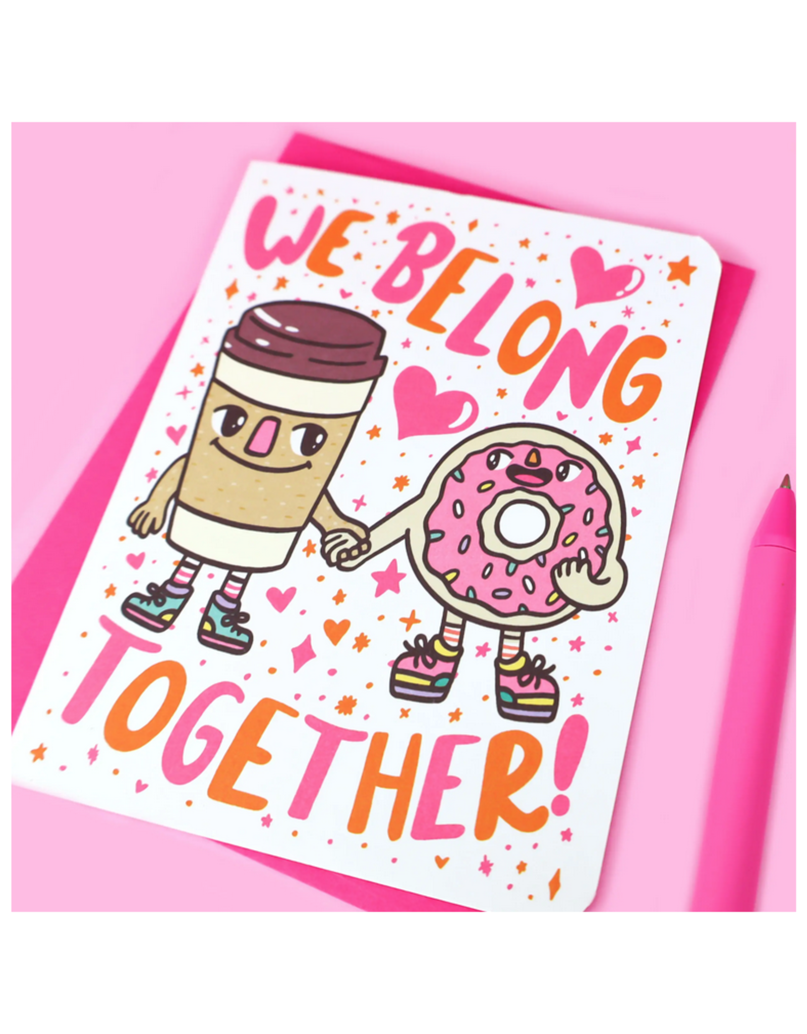 We Belong Together Coffee & Donuts Greeting Card