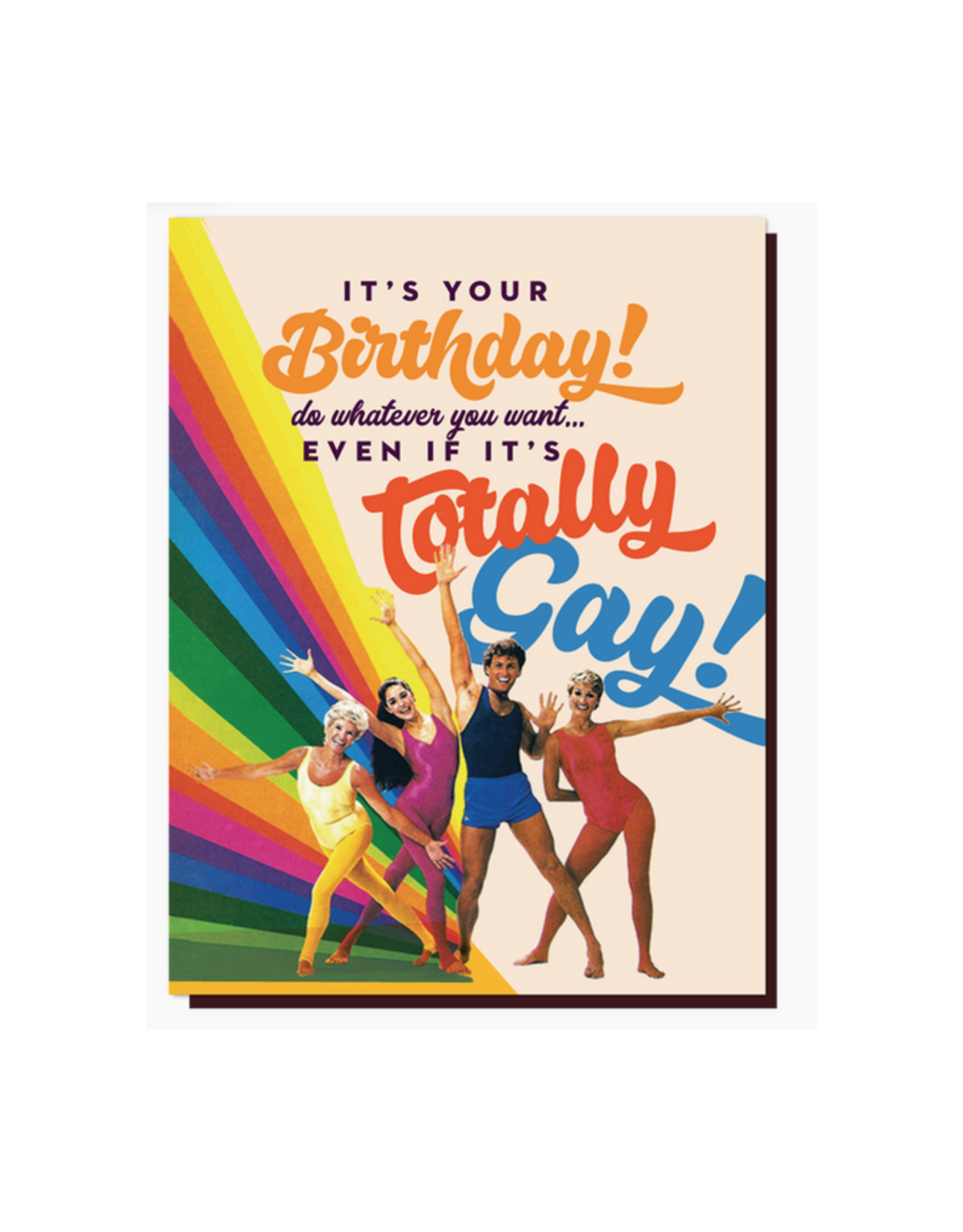 Totally Gay 80s Birthday Greeting Card