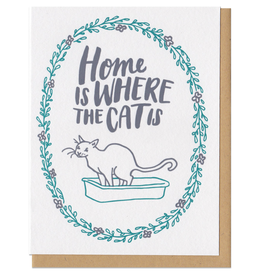Home Is Where The Cat Is Greeting Card