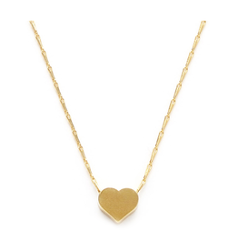 A Mano Tiny Heart Necklace - Gold