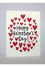 Many Hearts Valentine Greeting Card
