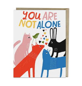You Are Not Alone Animals Greeting Card