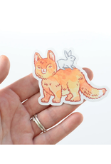 Baby Fox & Bunny Sticker
